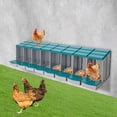 thumbnail image 3 of Green PP 223x51x46cm 8-Grid Moisture-Proof Easy-To-Clean Chicken Laying Nest Box Wall-Hung Egg Box, 3 of 11