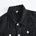 thumbnail image 4 of QJUHUNG Men‘s New  Denim Vest Casual Cowboy Jacket In Shoulder Blouse, 4 of 6