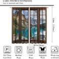 thumbnail image 2 of Landscape Curtains,Nature 3D Scenery View Window Treatments for Living Room, Autumn Forest Lake Botanical Maples Scape Curtain 2 Panels,42x54 Inch, 2 of 6