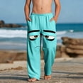 thumbnail image 2 of Pantalon pour Filles Imprimé Décontracté de Plage avec Poches 100 % Polyester, 2 of 9