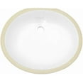 thumbnail image 2 of American Imaginations 19.5-in. W Oval Bathroom Undermount Sink Set In White - Chrome Hardware AI-26604, 2 of 8