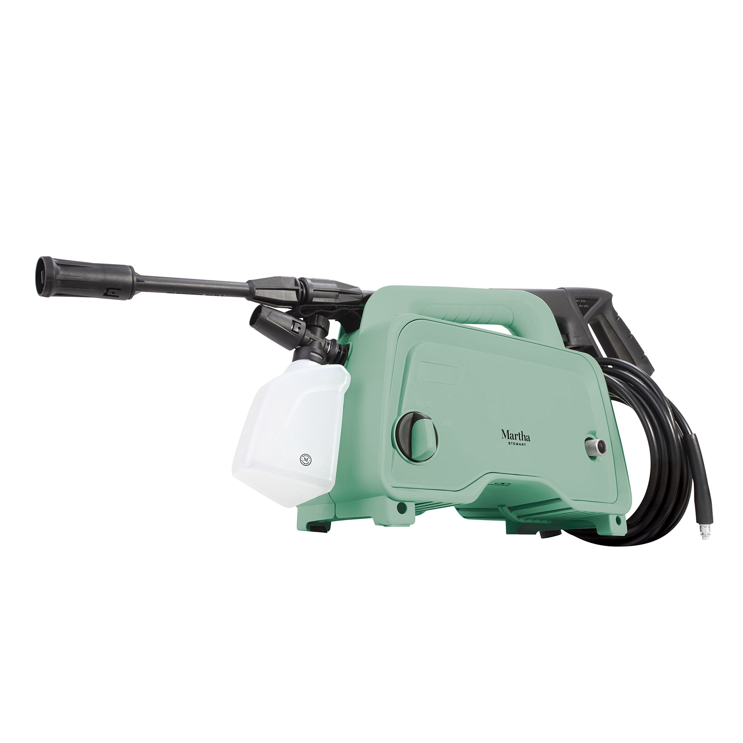 Martha Stewart MTS-1300PW-MGN Electric Pressure Washer with Adjustable Spray Wand, 11 Amp (Mint)