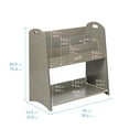 thumbnail image 2 of ECR4Kids 3-Shelf Floor Book Display with Handles and Storage, 30in, Kids Bookshelf, Grey Wash, 2 of 9