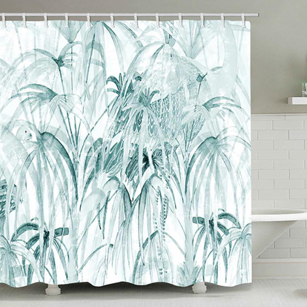 1.8*1.8m Waterproof 12 Hooks Animal Printed Bathroom Shower Curtain Panel