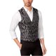 thumbnail image 2 of INC Chaleco de cinco botones Jacquard para hombre, negro, pequeño I-N-C cinco botones, 2 of 2