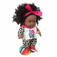 thumbnail image 4 of Toy HUOGUO, pelo rizado, negro, africano, negro, negro, para bebé, 30 cm, 4 of 5