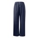 thumbnail image 5 of Pantalones anchos con cintura elástica y botones para mujer - Pantalones informales rectos de poliéster, S-XXXXXL, 5 of 5