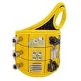 thumbnail image 2 of Cinturón de herramientas de magnética con 9 imanes para sujetar tornillos / / , regalos para él / hombres / padre / papá, etc. Amarillo Baoblaze Pulsera portátil, 2 of 8