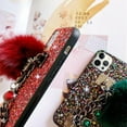 thumbnail image 3 of Compatible with iPhone 12 Pro Bling Diamond Case Luxury Sparkle Glitter Rhinestone Cute Fuzzy Furry Plush Ball Bracelect Wirst Strap Cover for iPhone 12 Pro 6.1 inch Women and Girls, 3 of 7