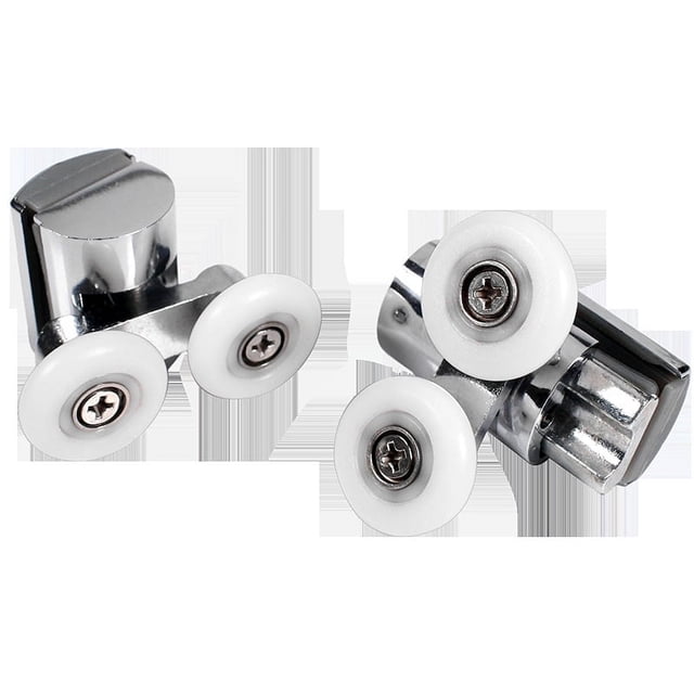 Ruedas de Ducha Ruedas Arriba y Abajo para Puerta de Ducha Ruedas para Puerta de Ducha de 23 mm Ruedas para Puerta de Ducha Correderas Ruedas para Puerta Corredera de 23 mm 2 Piezas
