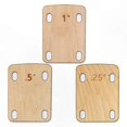 thumbnail image 1 of 3-Pack Guitar Neck Shims, Maple Wood Shim Set for Neck Angle Adjustment - 0.25°, 0.5°, 1° Compatibility Tool, 1 of 5