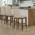 thumbnail image 2 of Steve Silver Garland Modern Upholstered Dining Counter Chair, Set of 2, Toffee, 2 of 6