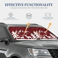 thumbnail image 4 of Balery 2 Piece Christmas Buffalo Plaid Car Windshield Sun Shade|Foldable Front Windshield Shade for Car Front Window for Most Sedans SUV Truck-Large, 4 of 7