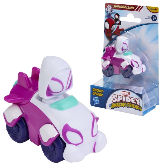 Marvel Spidey and his Amazing Friends SuperRollers Ghost-Spider Toy Car