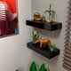 thumbnail image 1 of Pack de 2 Repisa Flotante Elegante Gruesa Alto Brillo 40 X 17 X 6 cm Color Negro, 1 of 3