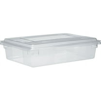 Commercial Products-Food Storage Box/Tote for Restaurant/Kitchen/Cafeteria, 8.5 Gallon, Clear (FG330800CLR)