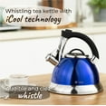 PYKAL Whistling Kettle 3L Stainless Steel Tea Kettle with iCool Handle 5Walled Teapot with