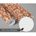 thumbnail image 6 of S4sassy Removable Contemporary Brown Wall Decor, Ikat Print Textured Contact Paper for Walls, Cabinets, and Dresser, Self Adhesive Vinyl Wallpaper Roll, Waterproof Contact Paper for Walls- 25"x360", 6 of 9