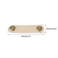 thumbnail image 2 of Leather Cable Tie Leather Cord Organizer 63x16mm Cable Straps Cable Leather Clips Golden, Pack of 10, 2 of 6