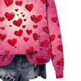 thumbnail image 5 of NAISIBABY Kids Girls Hoodie, Long Sleeve Heart Prints Fleece Lined Pullover Fashion Valentine's Day Tops Multicolor 9T, 5 of 5