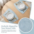 thumbnail image 6 of Unique Bargains Set of 6 Place Mat Faux Leather Table Placemat Washable Light Blue 19x12in, 6 of 7