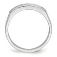 thumbnail image 2 of 14K White Gold Ring Band Wedding Diamond, Lab Grown Round, Size 7, 2 of 8