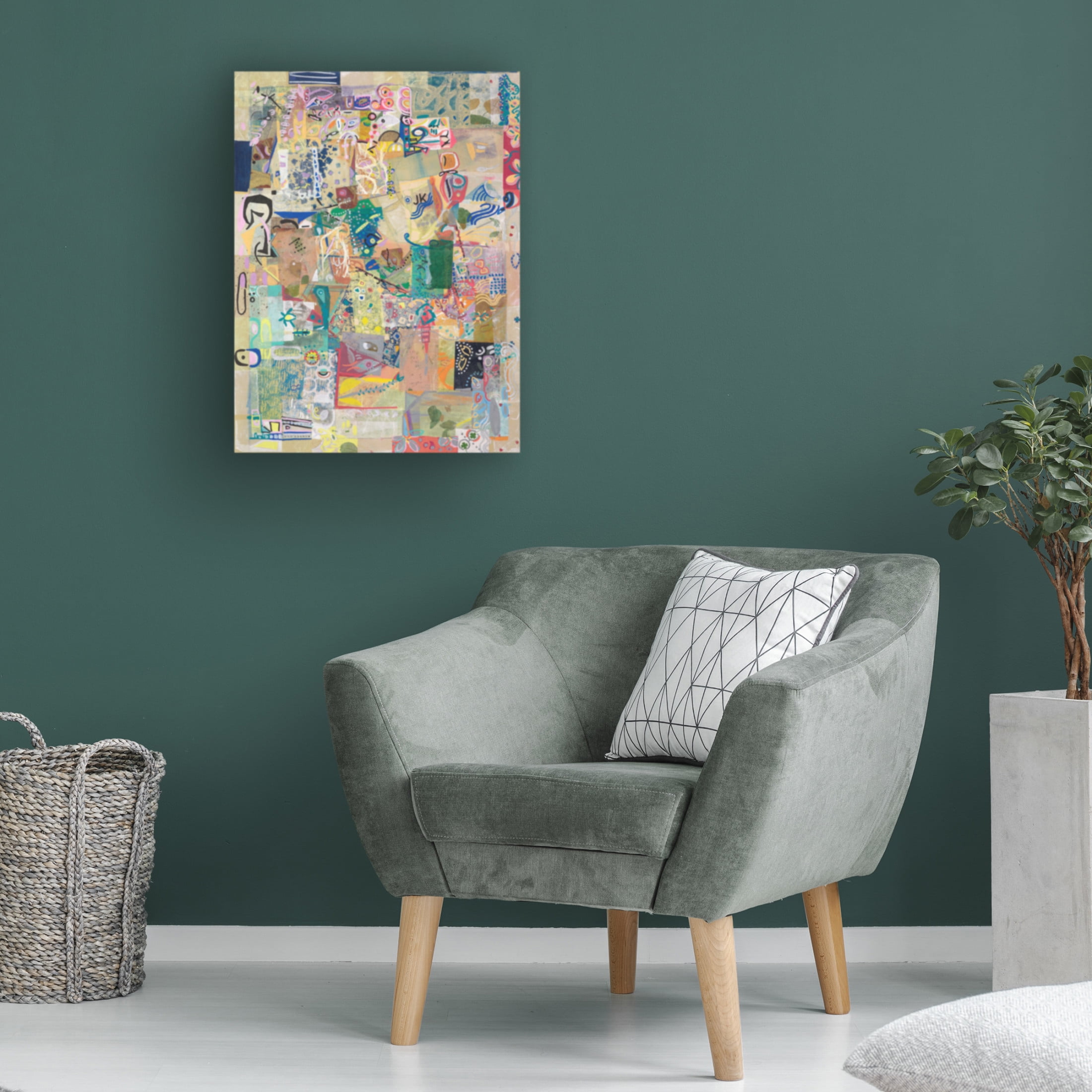 Canvas Wall Art - Ellen Kossoff 'Shaker 2' Wall Art for Living Room, Bedroom, or Office Décor by Trademark Fine Art - 18 x 24 Inches