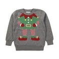 thumbnail image 1 of Suéter Para Niños, Bebés, Niñas, Niños, Navidad, Papá Noel, Suéter De Punto, Suéter, Tops, Gris Odeerbi LM103-3077, 1 of 7