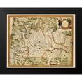 thumbnail image 2 of Blaeu 24x20 Black Modern Framed Museum Art Print Titled - Milano Region Italy - Blaeu 1640, 2 of 5