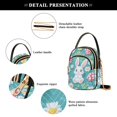 thumbnail image 4 of FORMRS Crossbody Bag for Women Quilted Travel Shoulder Cell Phone Purse with Chain Strap Handbag, Cartoon Easter Bunny, 4 of 7