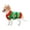Red, Green, White, variant on Best Furry Friends Sweater for Dogs or Cats, Holiday Argyle, Medium