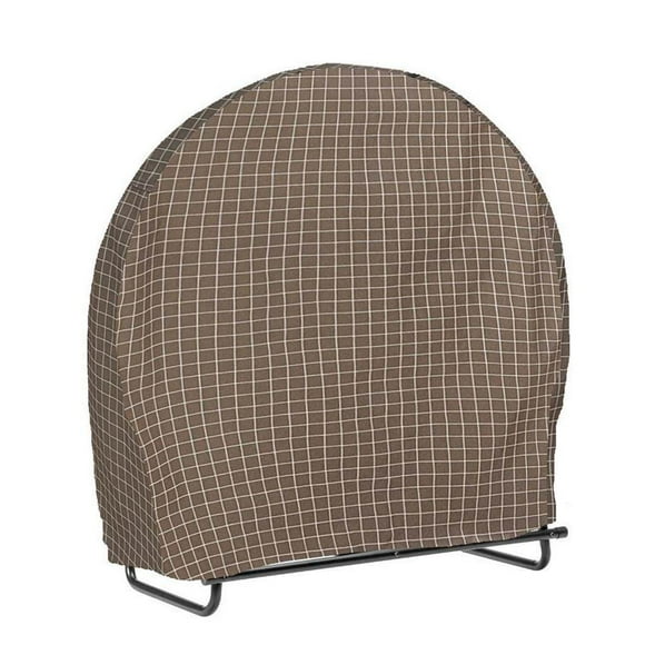 fastboy Firewood Log Rack Cover Firewood Log Hoop Cover Weather-Resistant Cover for Home brown