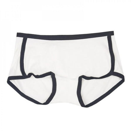 

Women Cotton Solid Color Exquisite Soft Cotton Middle Waist Sweet Stretch Boxer Panties