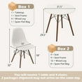thumbnail image 3 of Costway Dining Table Set Modern 5 PCS For 4 Round Dining Room Table Set with Solid Wood Leg Brown, 3 of 10