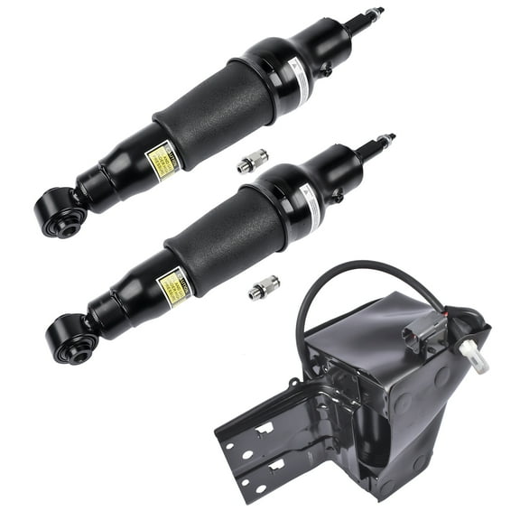 GELUOXI 3Pcs Rear Suspension Shock Absorber and Compressor for Nissan Armada Sport Utility 2017-2020