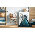 thumbnail image 2 of Ahgly Company Machine Washable Indoor Rectangle Transitional Dark Turquoise Green Area Rugs, 8' x 12', 2 of 7