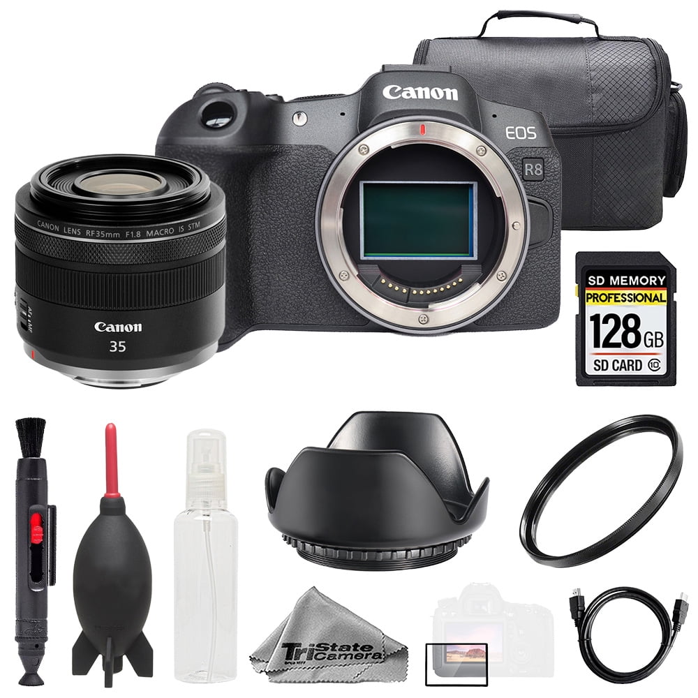 Canon EOS R7 Camera + RF 35mm f/1.8 IS Macro STM Lens +64GB + Bag+