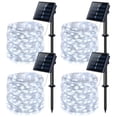 thumbnail image 1 of Guirnalda de luces solares JMEXSUSS, paquete de 4, 100 LED, 10 m, resistente al agua, 1 of 8