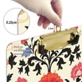 thumbnail image 6 of FORMRS Acrylic Clipboard with Low Profile Clip Standard A4 Letter Size, 12.5" x 9", Beige Red Floral, 6 of 8