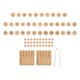 thumbnail image 5 of Juego de conteo de cuentas Juego de matemáticas preescolar Niños Ayudas para la enseñanza Juguetes Montessori Juego de tablero de números de madera Sunnimix juego de mesa ocupado, 5 of 8