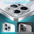 thumbnail image 3 of Crystal Clear Case for iPhone 12 Pro Max, [Not Yellowing] [Camera Protection] [Military Grade Drop Tested] Transparent Shockproof Protective Phone Case Soft Silicone Slim Cover, 6.7", Silver, 3 of 18