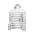 thumbnail image 2 of LYSMORA Mens Lightweight Hooded Puffer Jacket Full Zip Warm Insulated Winter Travel Coat Zipper Side Pockets, 2 of 8