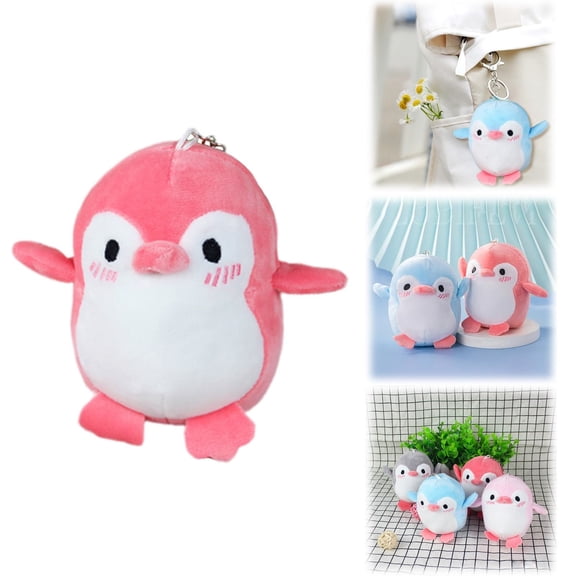 Goowood Penguin Plush Keychain Stuffed Animal Backpack Charms Mini Toy Bag Pendant Gifts For Boys Kids Random Color