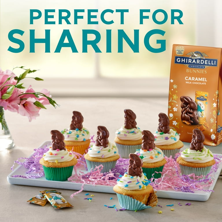 GHIRARDELLI Easter Shaped Caramel Milk Chocolate Bunnies Candy