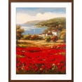 thumbnail image 2 of Art.com Poppy Harbor Art Print by Marino, Brown Frame Wall Art, 23" x 29", 2 of 5