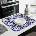 thumbnail image 3 of Pioneer Flower Floral Print Pattern Kitchen Dish Drying Mat 1 Pack, Ultra Absorbent Microfiber Drainer Mat, 16"x18", 3 of 6
