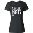 thumbnail image 3 of Inktastic Cincinnati, Ohio Distressed Font Women's T-Shirt, 3 of 5