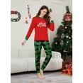 thumbnail image 3 of Conjunto de pijamas a juego para toda la familia, recién llegados en 2025, pijamas para adultos y niños con estampado de letras de Feliz Navidad, mono para bebé, ropa para perros, 3 of 5