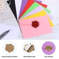 thumbnail image 4 of Unique Bargains Wax Seal Stickers, 50 Pcs Embossed Self Adhesive Good Luck Sticker, Retro Gold, 4 of 5