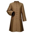 thumbnail image 4 of LEKWK Mens Renaissance Steampunk Costume Vintage Victorian Long Coat Tailcoat Jacket Classic Pirate Aristocrat Cosplay for Halloween Fancy Dress, 4 of 9